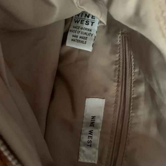 Nine West cross body satchel type bag in brown - Picture 3 of 3